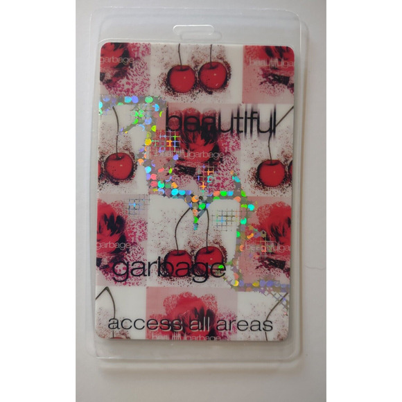 Beautiful Garbage Tour Backstage Pass Laser Laminated Reflect Shirley Manson - Picture 1 of 3